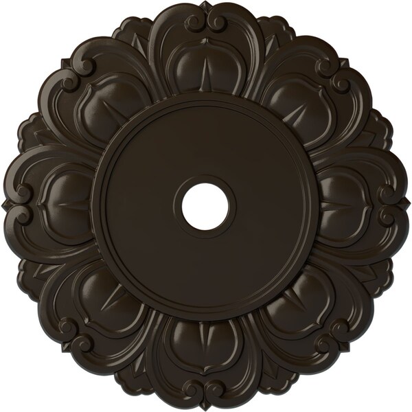 Ekena Millwork Angel Ceiling Medallion (Fits Canopies up to 15 3/4"), 32 1/4"OD x 3 5/8"ID x 1 1/8"P, Stone Hearth CM32ANSHF - main